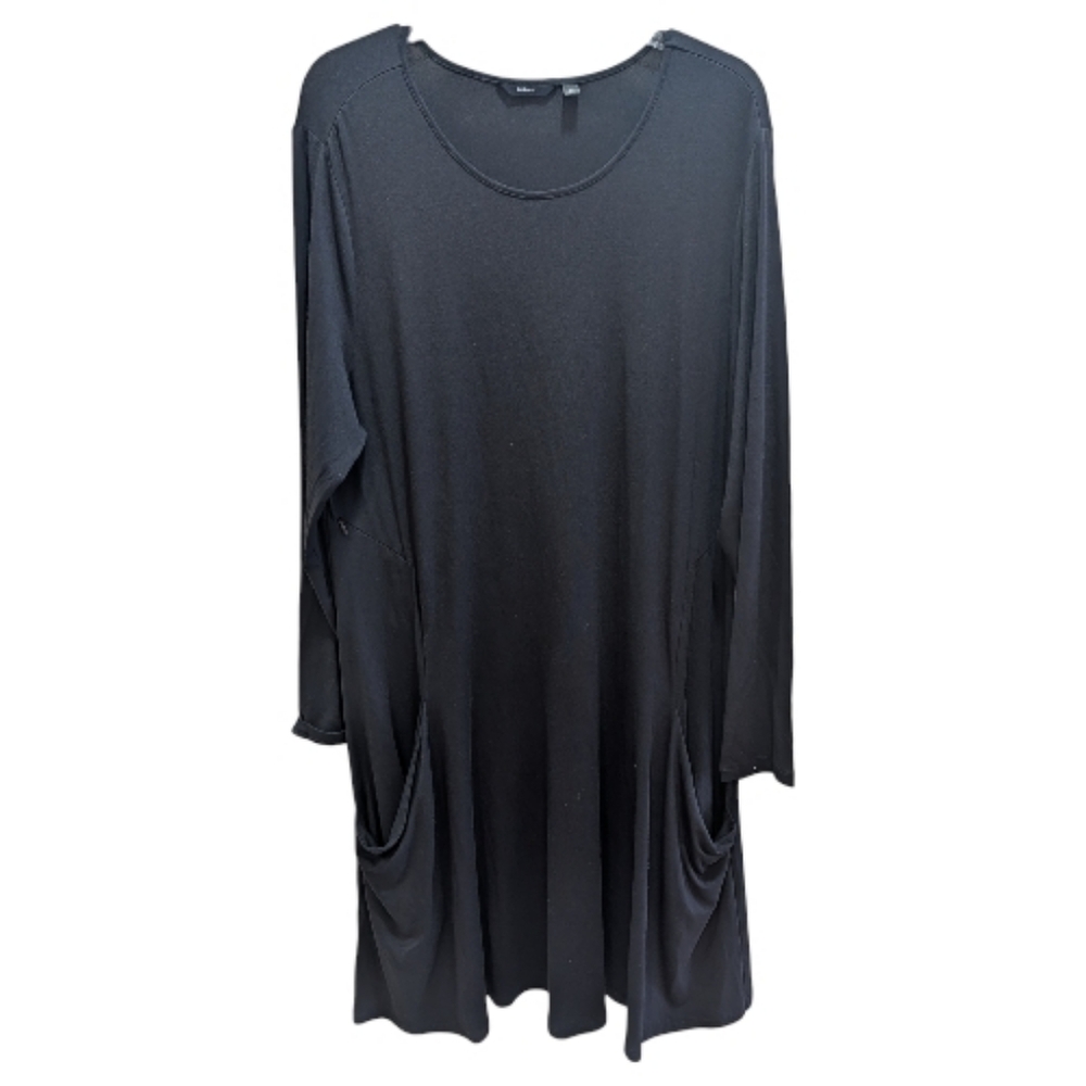 Betabrand Black Long Sleeve T-shirt Dress XL